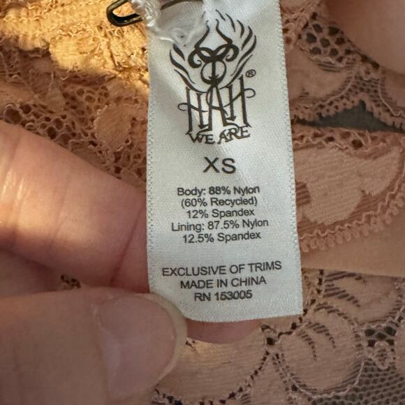 We Are HAH Got Ur Back Lace Bralette in Copper Rose NWT Women’s XS - Picture 7 of 8